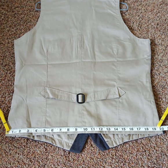 Men's M Medium Woolrich Ruxton Slate Gray Wool Vest 18402 Buttons 3 pockets - Picture 12 of 15